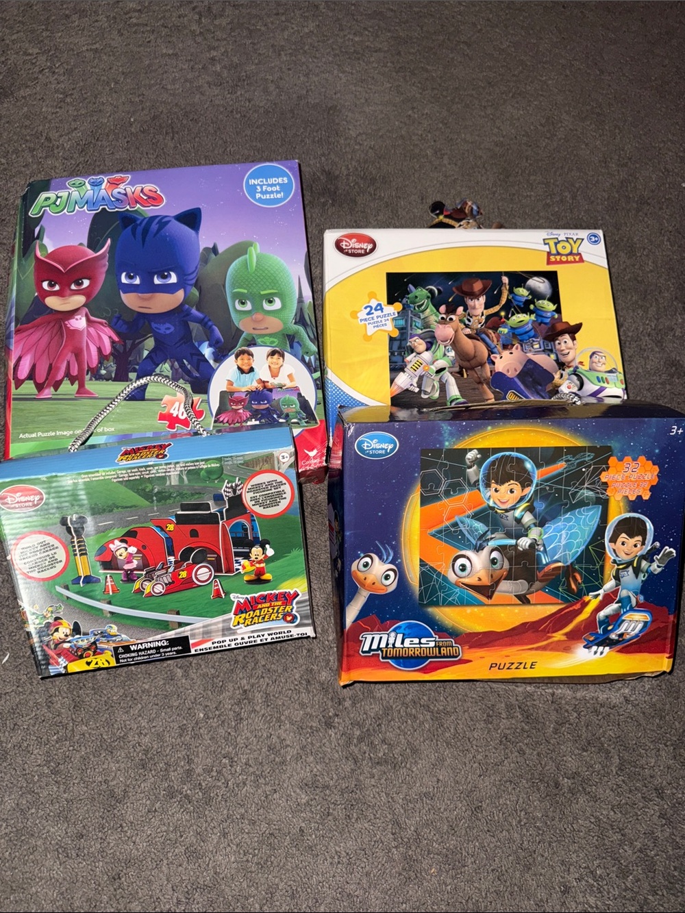 Disney Kids Toy Assortment - Toy Story, Mickey Mouse, Miles, PJ Masks